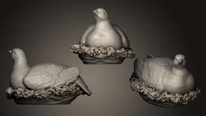 Статуэтки животных (Куропатка, STKJ_0597) 3D модель для ЧПУ станка